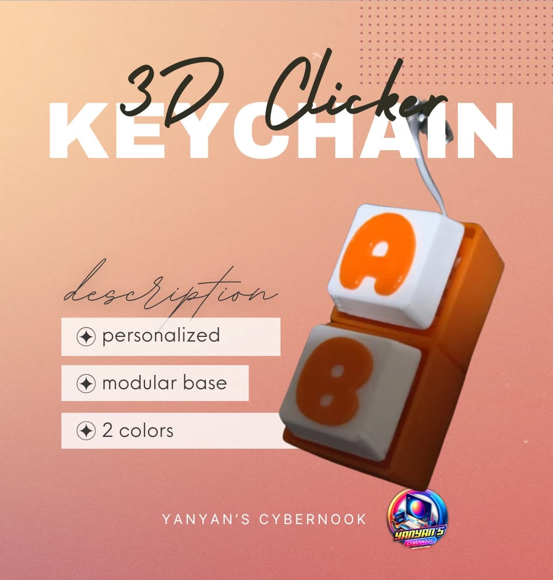 3D Clicker Keychain